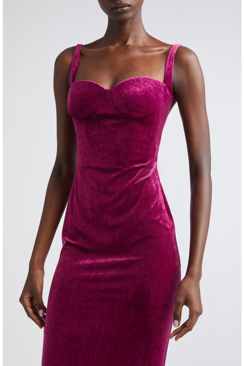 Velvet Gown, Alternate, color, PLUM