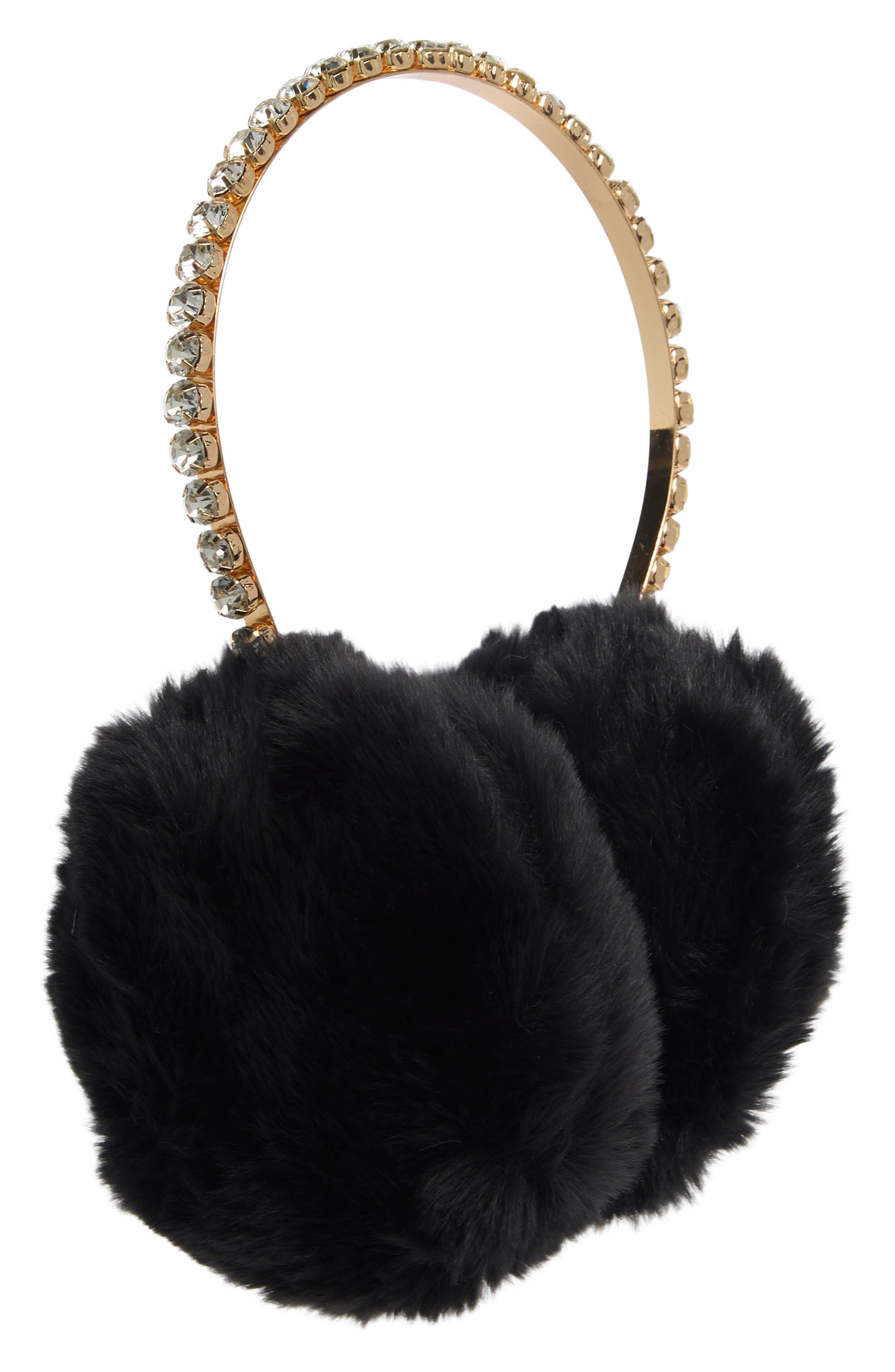 Vince Camuto Rhinestone Band Earmuffs