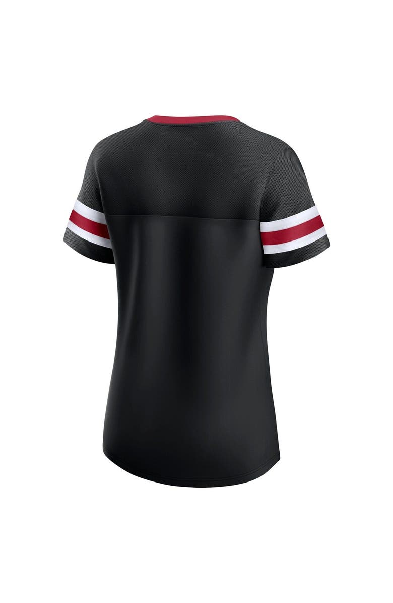 FANATICS Women's Fanatics Branded Black Atlanta Falcons Original State Lace-Up T-Shirt, Alternate, color, 