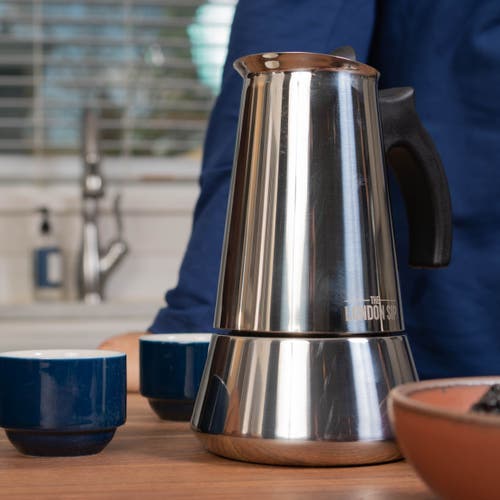 London Sip Stainless Steel Coffee Maker 6-cup In Silver
