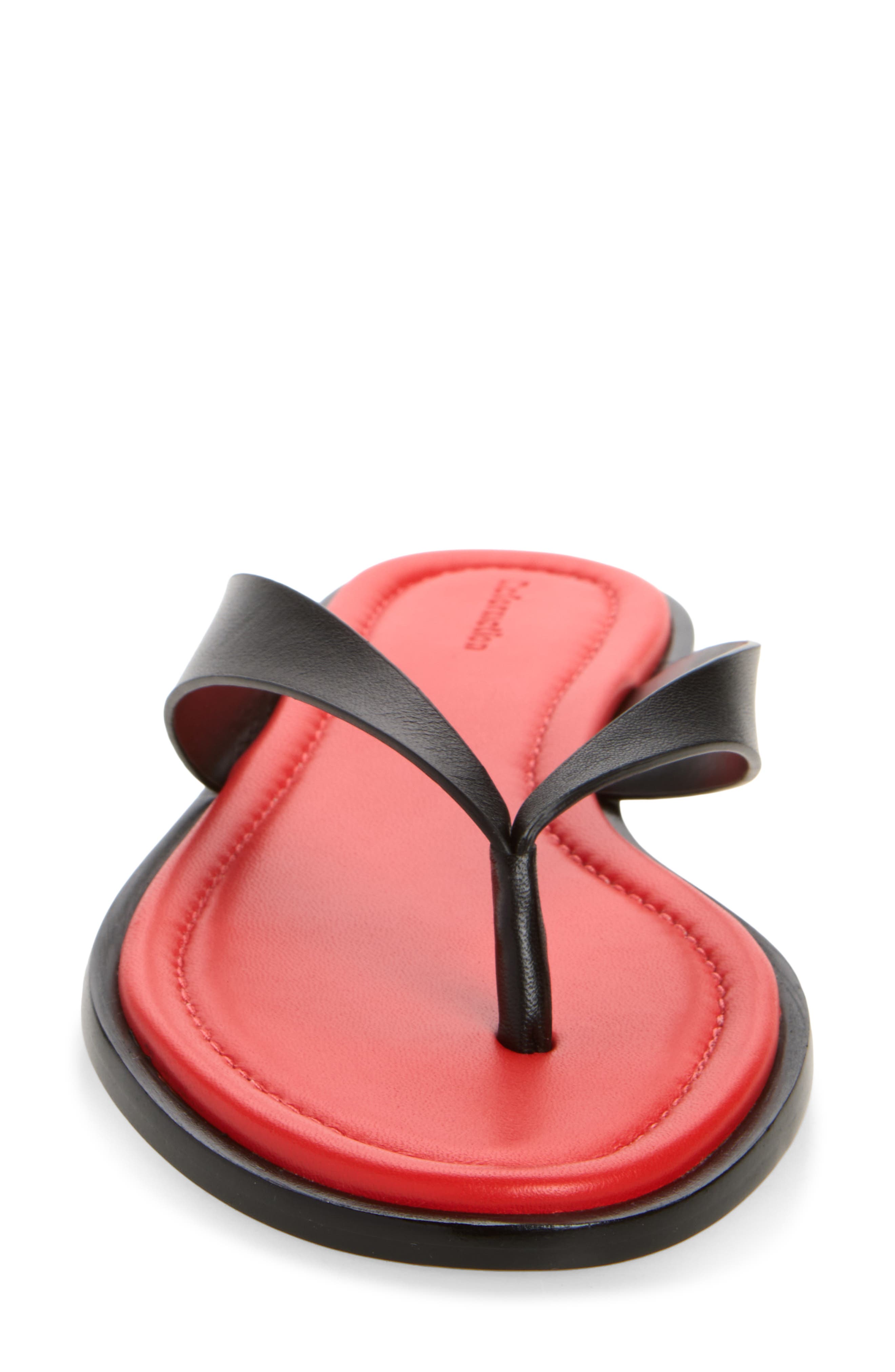Jessie Flip Flop, Alternate, color, LOBSTER BLACK LEATHER
