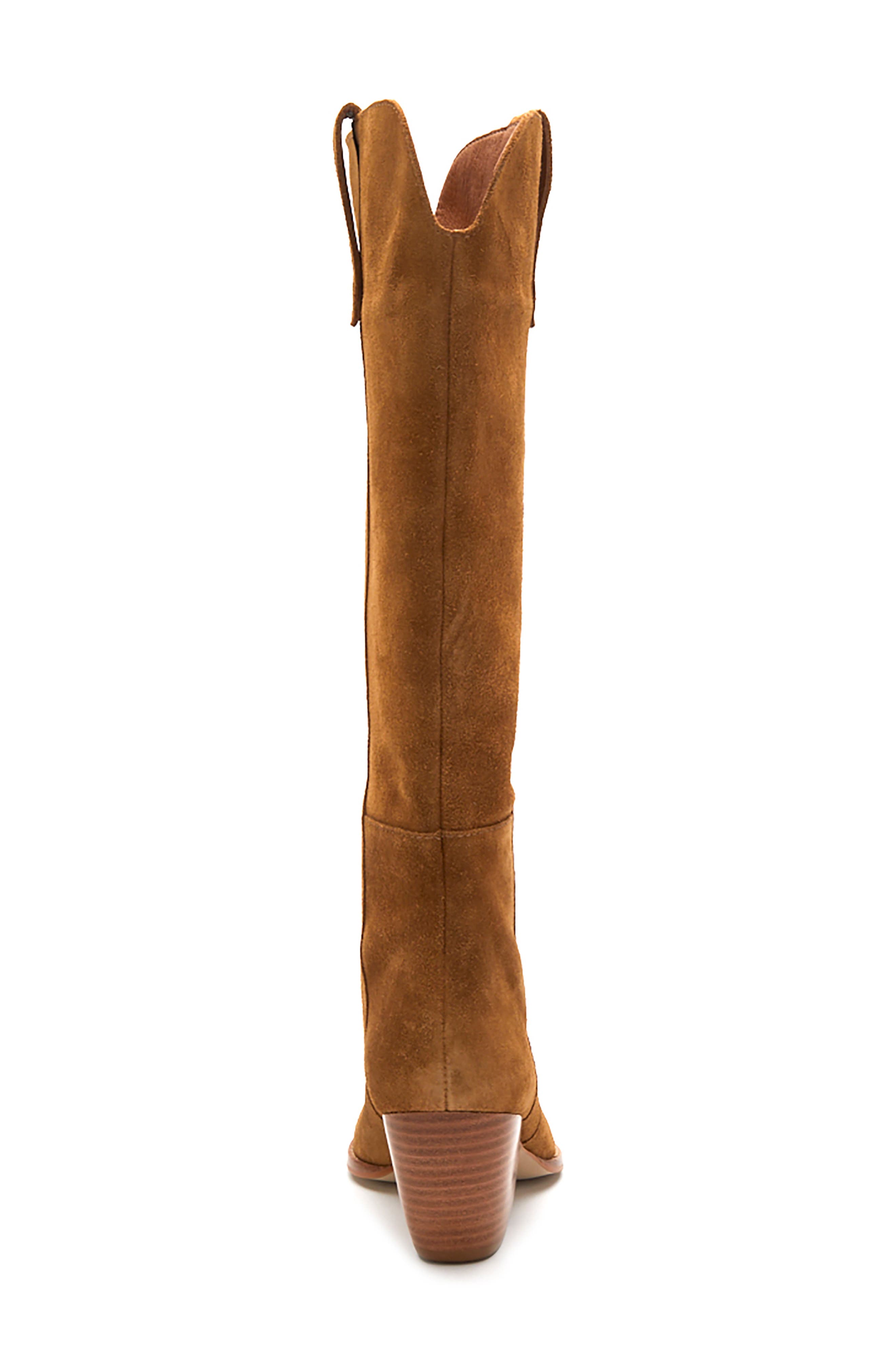 Stella Western Boot, Alternate, color, FAWN SUEDE
