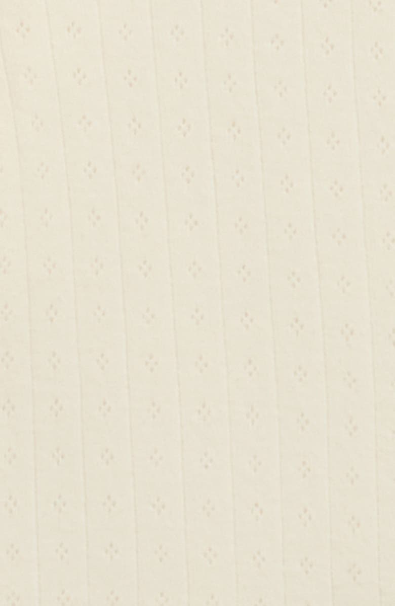 Rylee + Cru Ruffle Collar Cotton Bodysuit, Alternate, color, Ivory