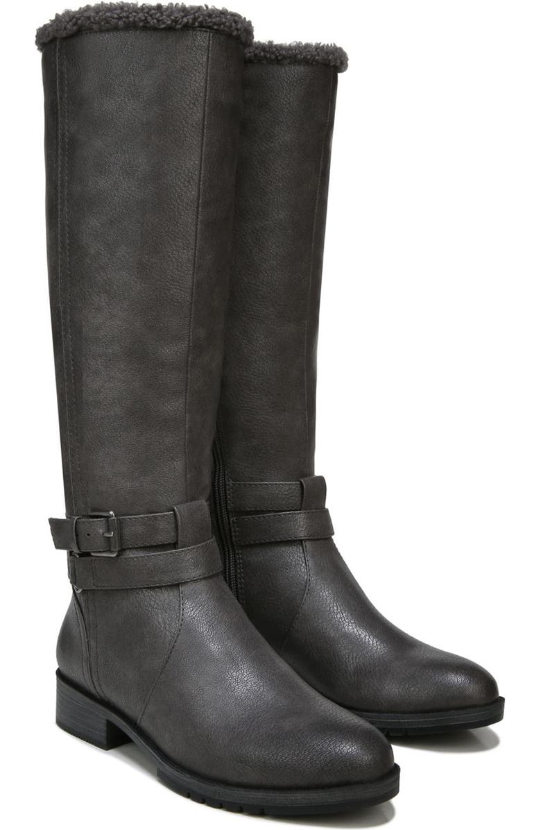 Naturalizer Faux Fur Lined Tall Boot, Alternate, color,