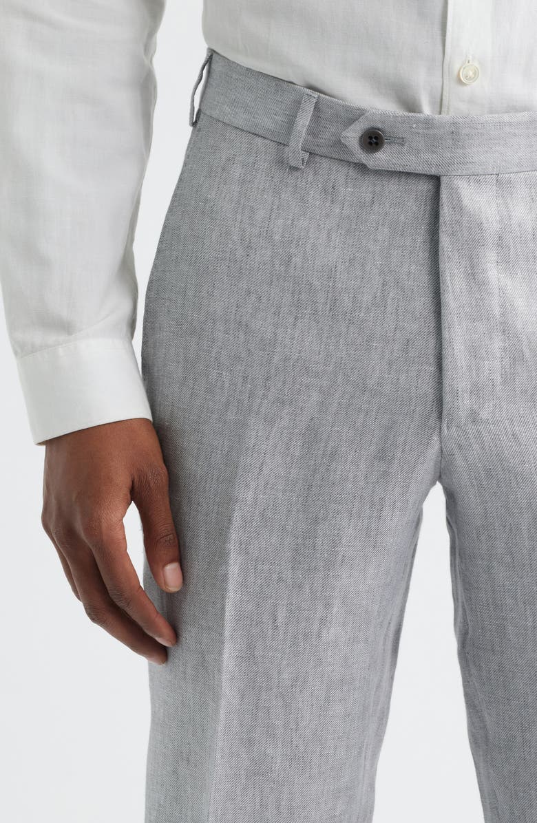 Zanella Parker Linen Pants, Alternate, color, Light Grey