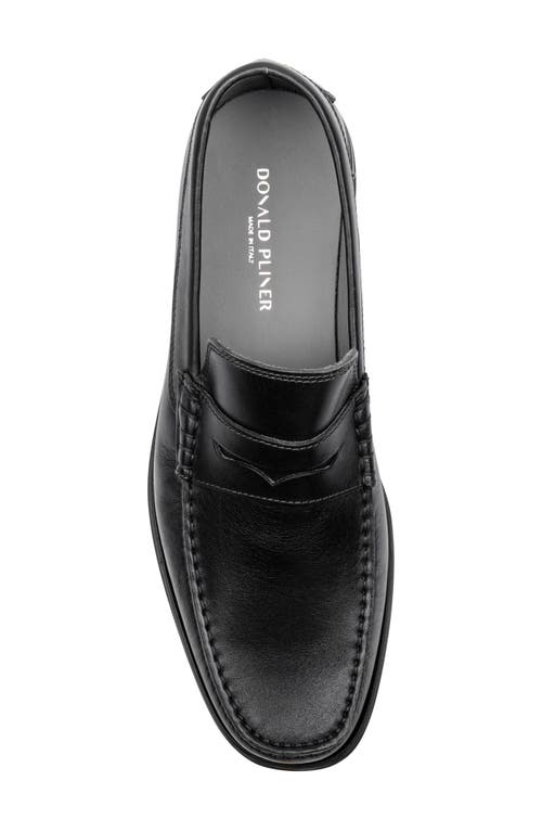 Donald Pliner Penny Loafer In Black
