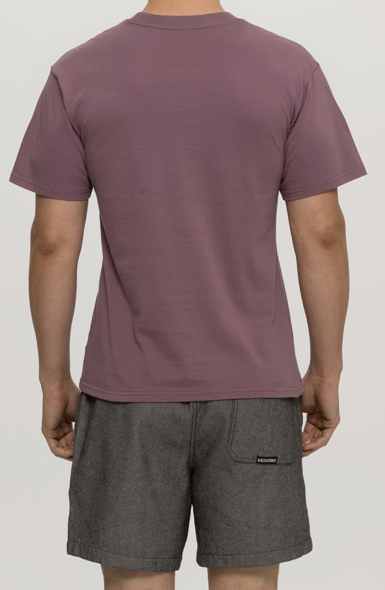Maui & Sons Globe Graphic T-Shirt, Alternate, color, Mauve