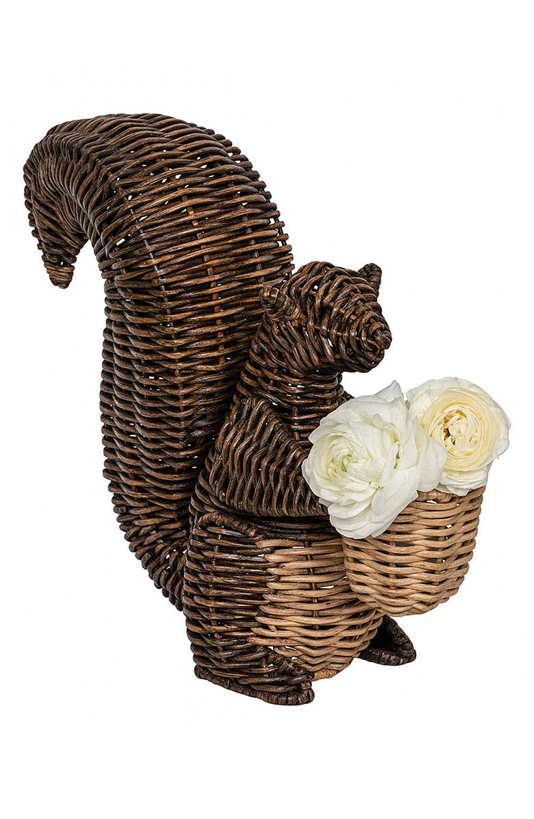 Juliska Devon Will Squirrel Vase, Alternate, color, Brown