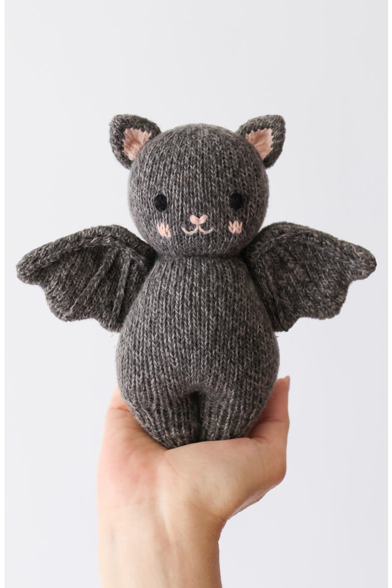 Baby Bat Stuffed Animal, Alternate, color, GREY