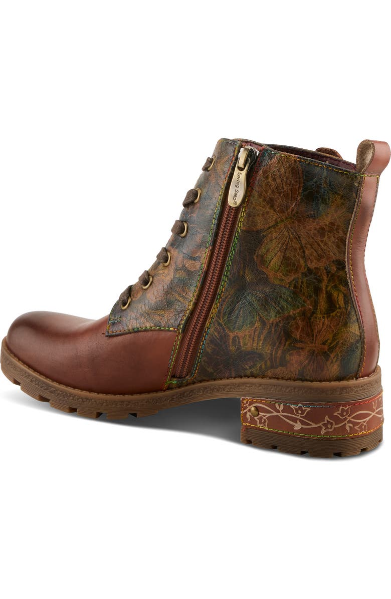 L'Artiste by Spring Step Martinela Combat Boot, Alternate, color, Brown Multi
