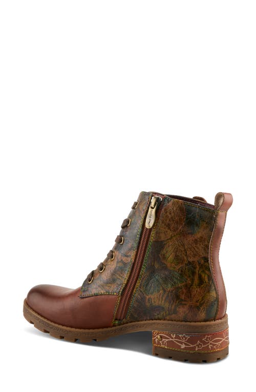 L'artiste By Spring Step Martinela Combat Boot In Multi
