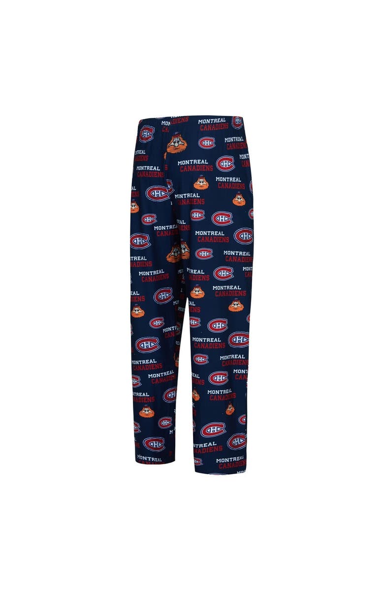 CONCEPTS SPORT Men's Concepts Sport  Navy Montreal Canadiens All Over Print Knit Pants, Alternate, color, 