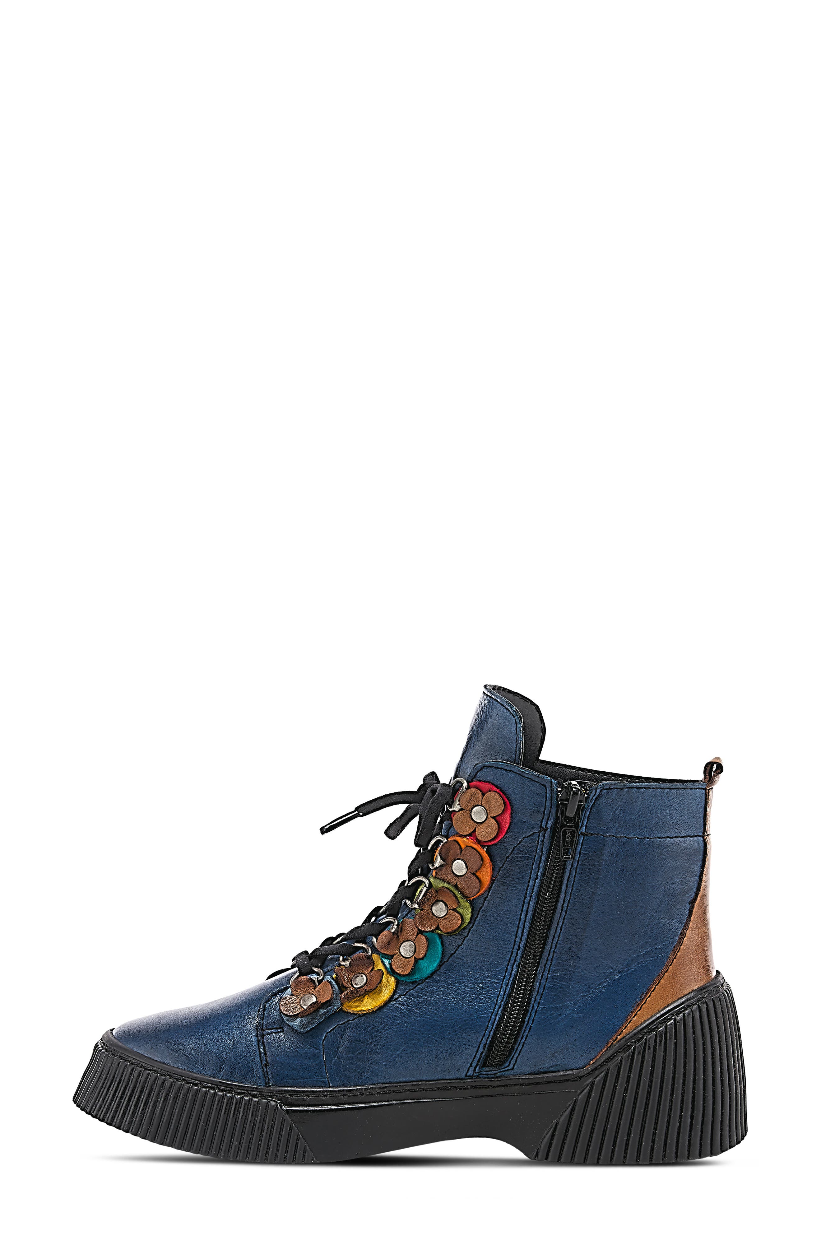 Spring Step Yeba Bootie, Alternate, color, Blue Multi