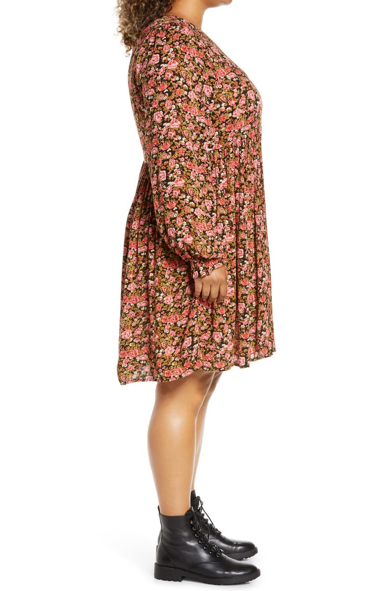 BP. Frill Cuff Long Sleeve Dress, Alternate, color, 