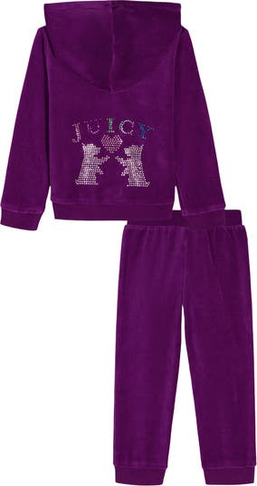 Kids' Velour Zip Hoodie & Joggers Set