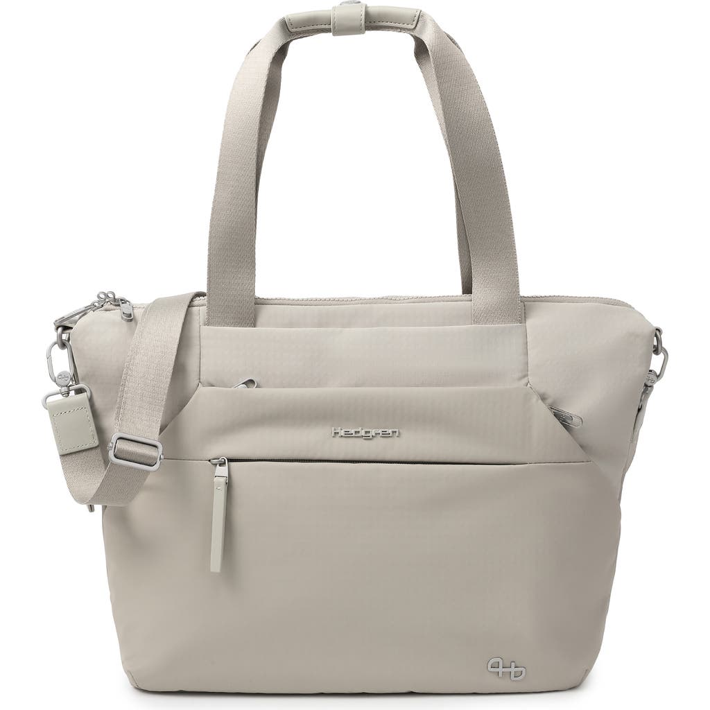Hedgren Kicho Rfid Laptop Tote In Willow Grey