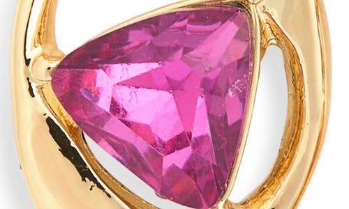 Karl Lagerfeld Crystal Oval Drop Earrings