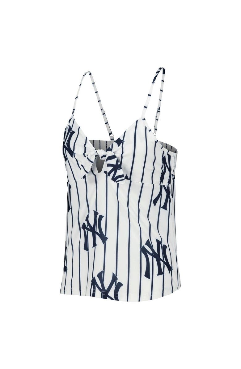 CONCEPTS SPORT Women's Concepts Sport White New York Yankees Reel Allover Print Tank Top & Shorts Sleep Set, Alternate, color, White