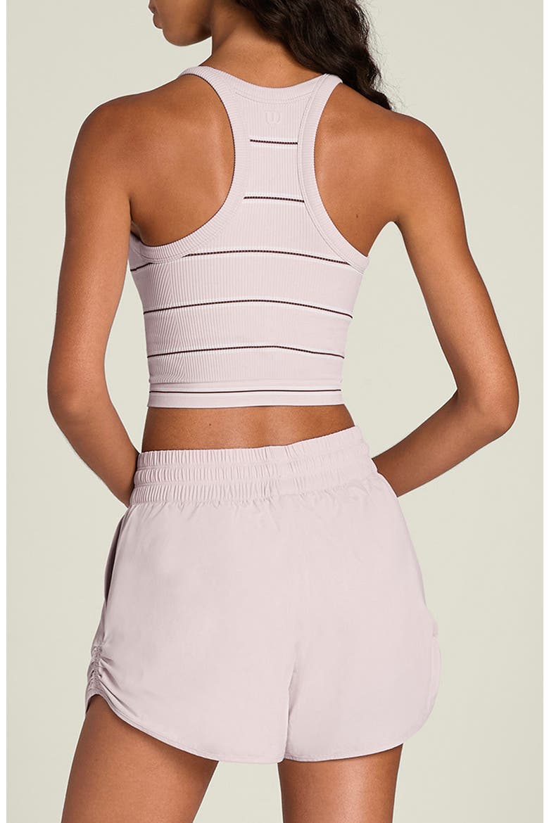 On The Daily Racerback Brami, Alternate, color, LILAC ASH/FIG/BRIGHT WHIT