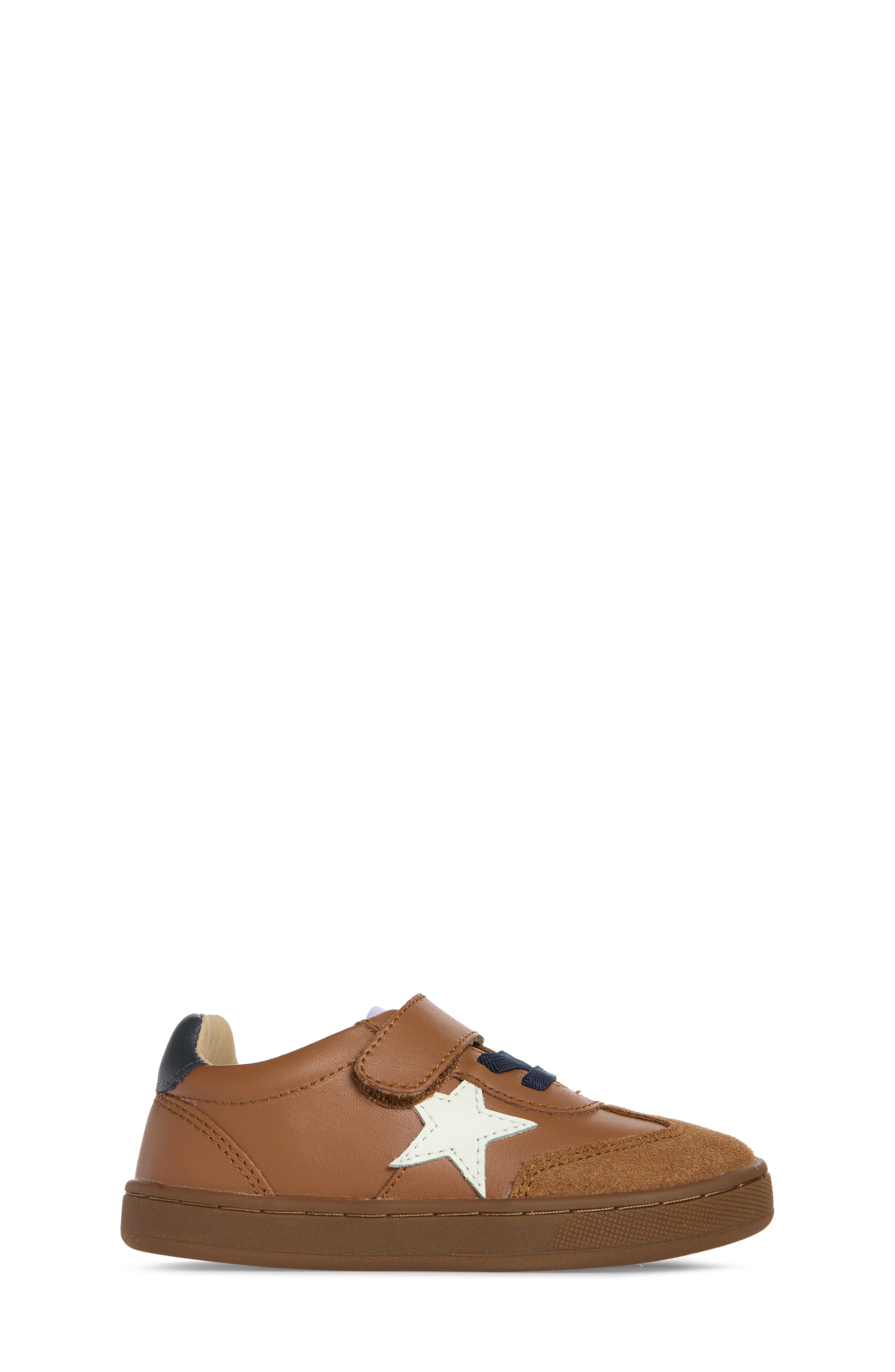 Kids' Retro Platinum Sneaker, Alternate, color, TAN / NAVY / WHITE