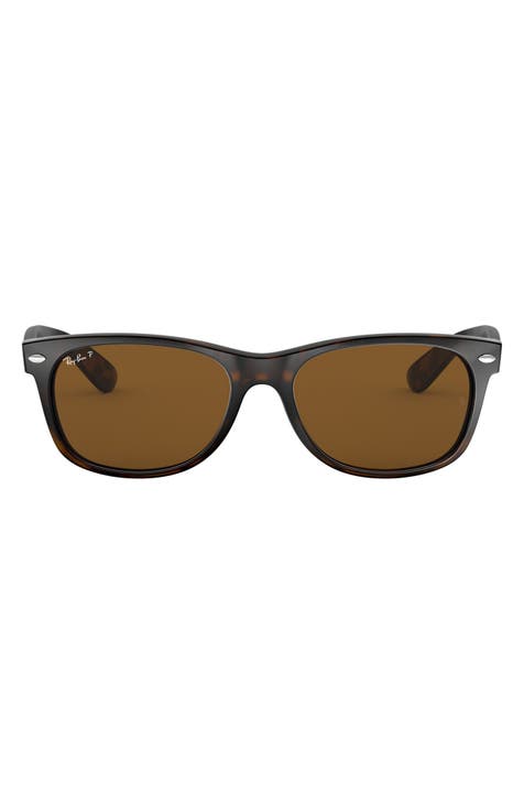 Mens brown wayfarer sunglasses best sale