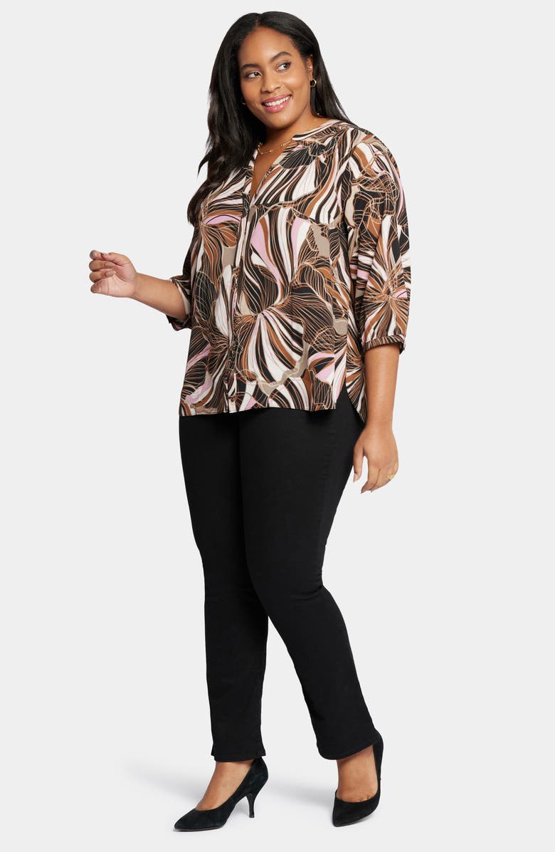 NYDJ Semisheer Pintuck Blouse, Alternate, color, Half Moon Bay