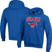 Champion Men's Champion  Royal SMU Mustangs Arch Over Logo Pullover Hoodie