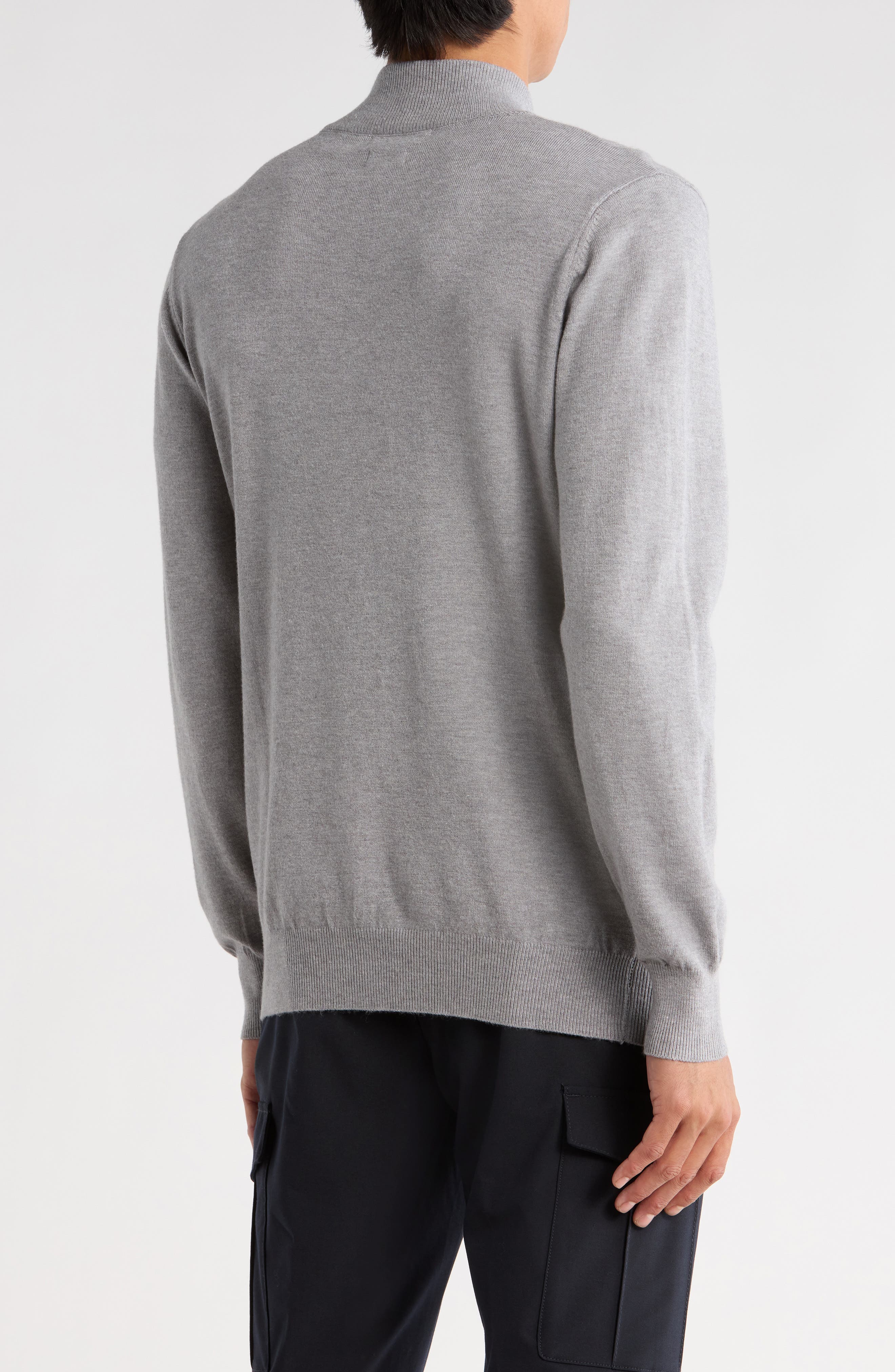 Slim Fit Quarter Zip Sweater - image 4
