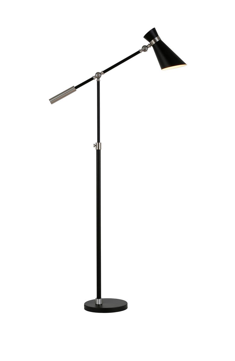 ADDISON AND LANE Rex Floor Lamp     Black/Brushed Nickel, Alternate, color, 