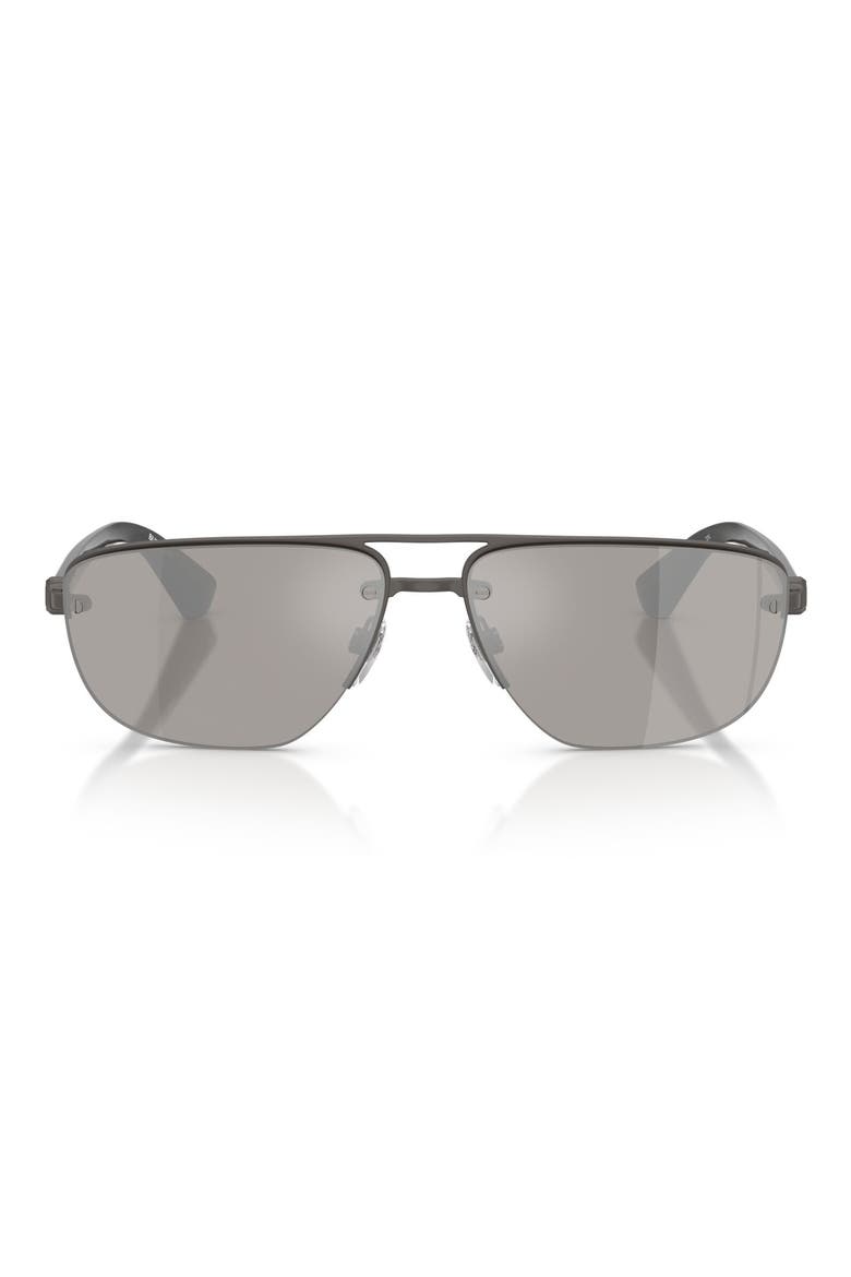 62mm Oversize Irregular Sunglasses, Main, color, MATTE GREY