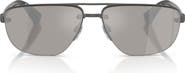 Burberry 62mm Oversize Irregular Sunglasses