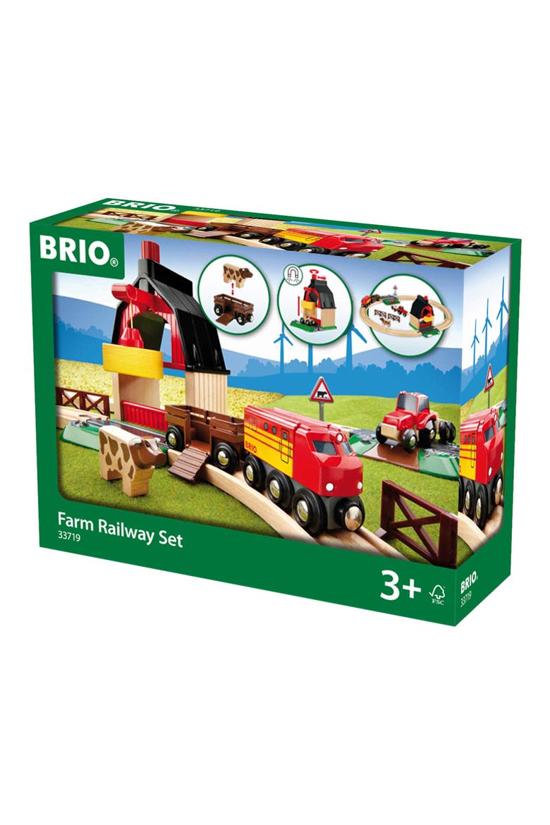 Farm Railway Train Toy Set, Main, color, MULTI