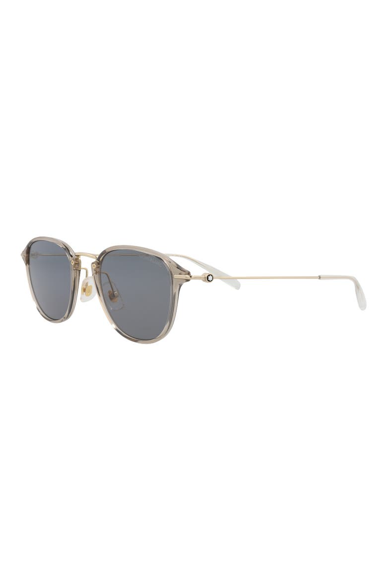 51mm Round Sunglasses, Alternate, color, BEIGE GOLD GREY