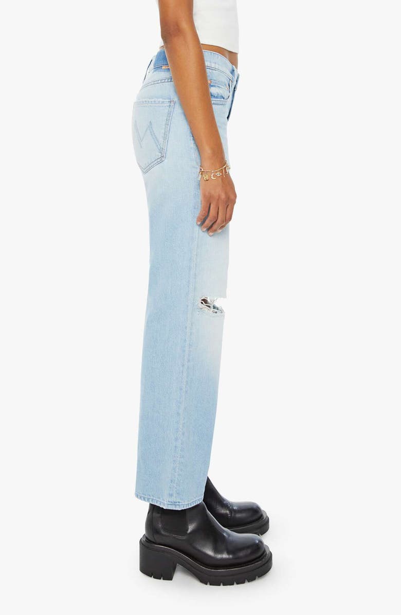 MOTHER The Rambler Flood Ripped Ankle Wide Leg Jeans, Alternate, color,