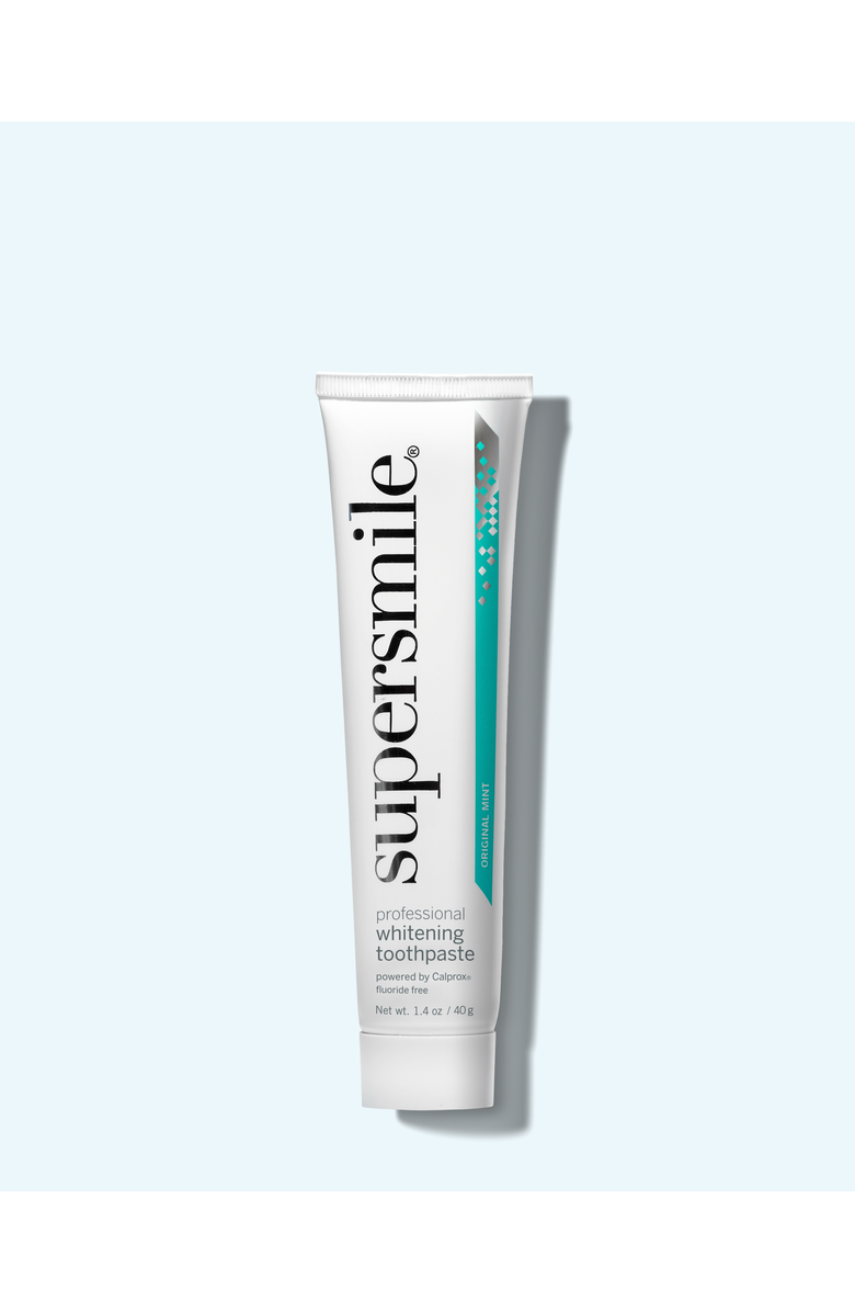 Supersmile Fluoride Free Professional Whitening Toothpaste - original mint, Main, color, White