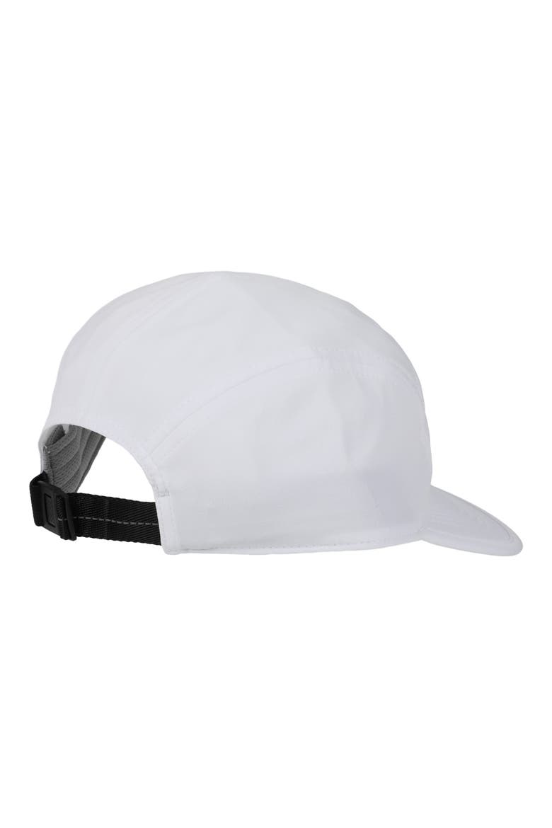 Five-Panel Run Hat, Alternate, color, WHITE