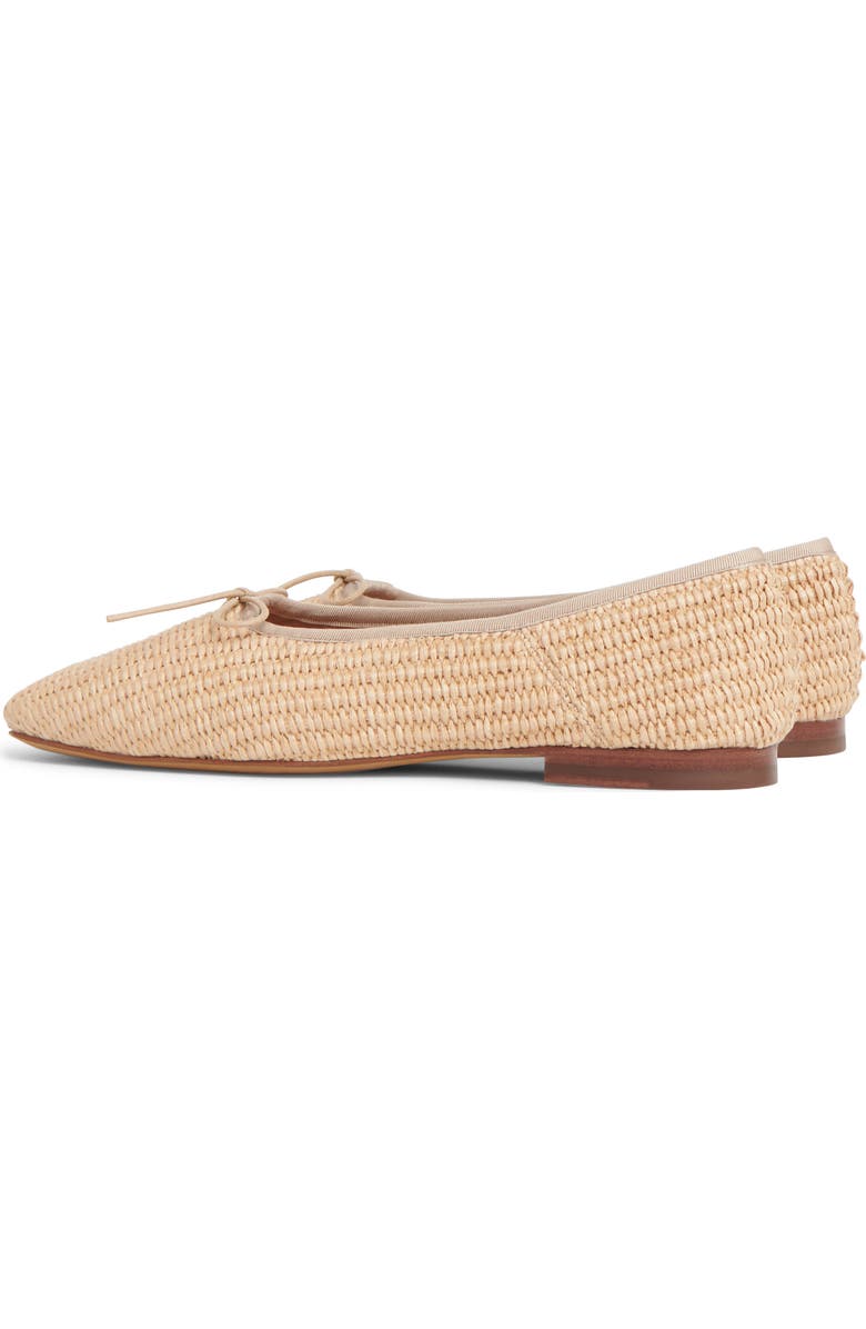 Mansur Gavriel Square Toe Ballet Flat, Alternate, color, Natural