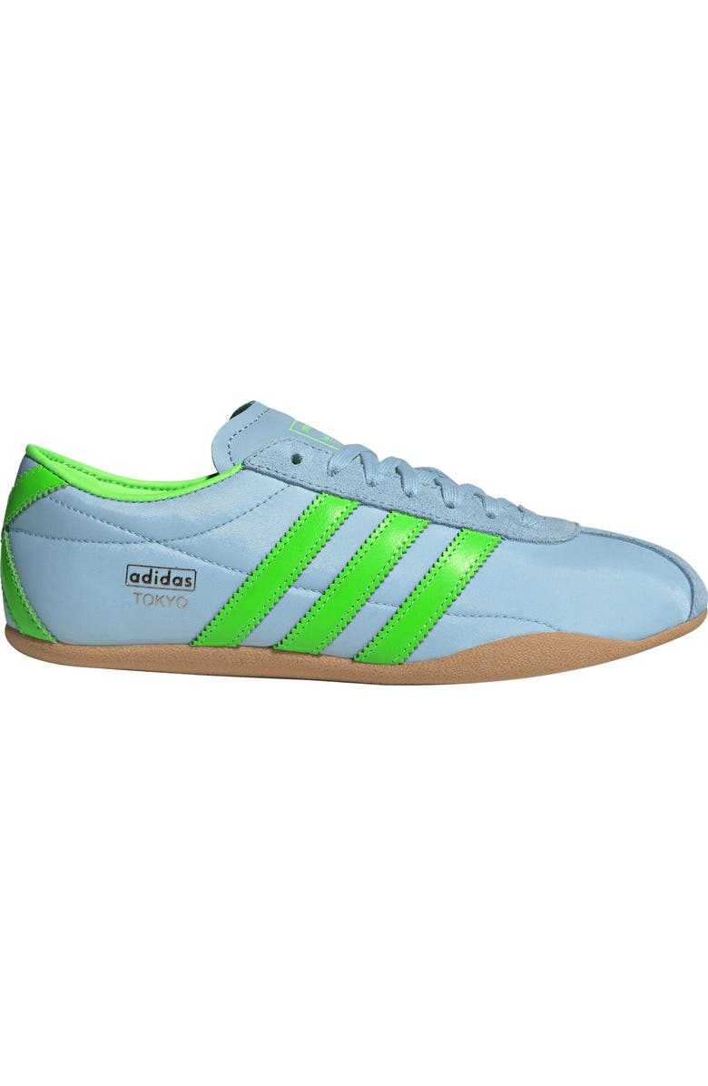 adidas Tokyo Low Top Sneaker, Alternate, color, Clear Sky/ Solar Green/ Gum