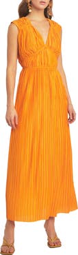 Endless Rose Sleeveless Micropleat Maxi Dress