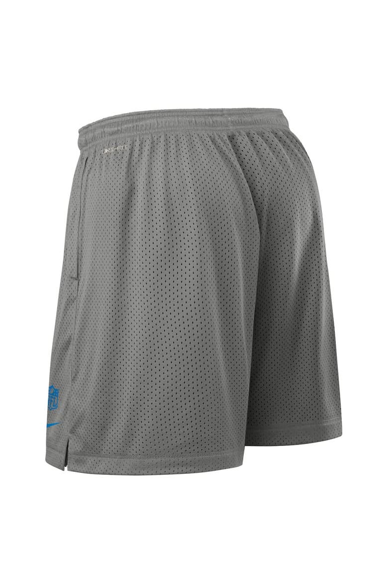 Men's Nike Gray Detroit Lions Sideline Reversible Performance Shorts, Alternate, color, Gray