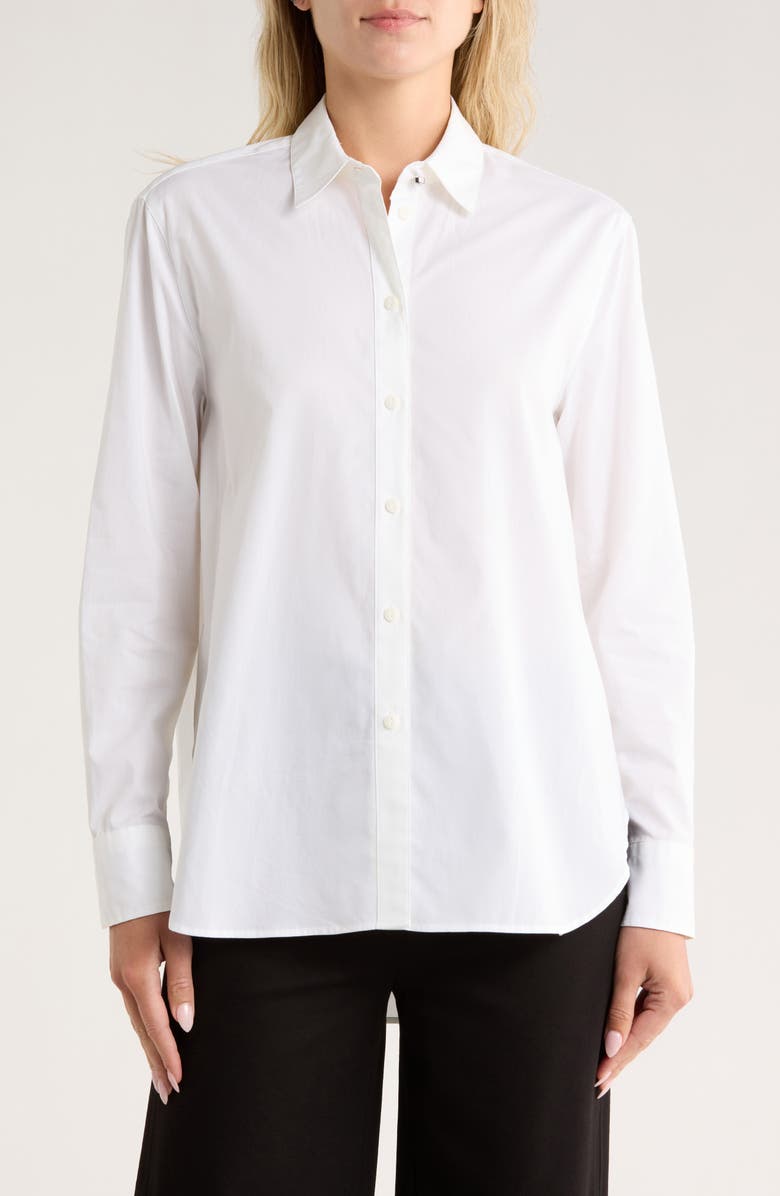 rag & bone Monty Oversize Button-Up Shirt, Main, color, White