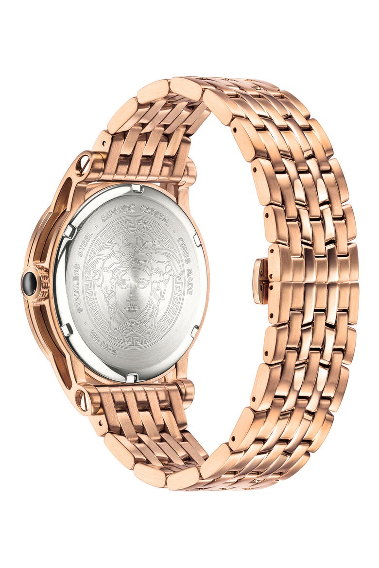 Men's Palazzo Empire Swiss Quartz Bracelet Watch, 43mm, Alternate, color, ROSE GOLD