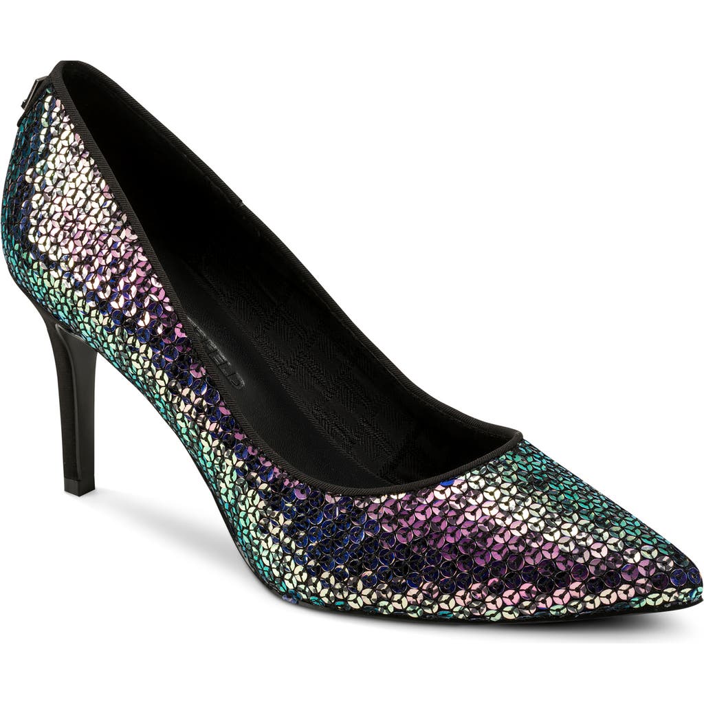 Karl Lagerfeld Paris Royale Sequin Pump In Black