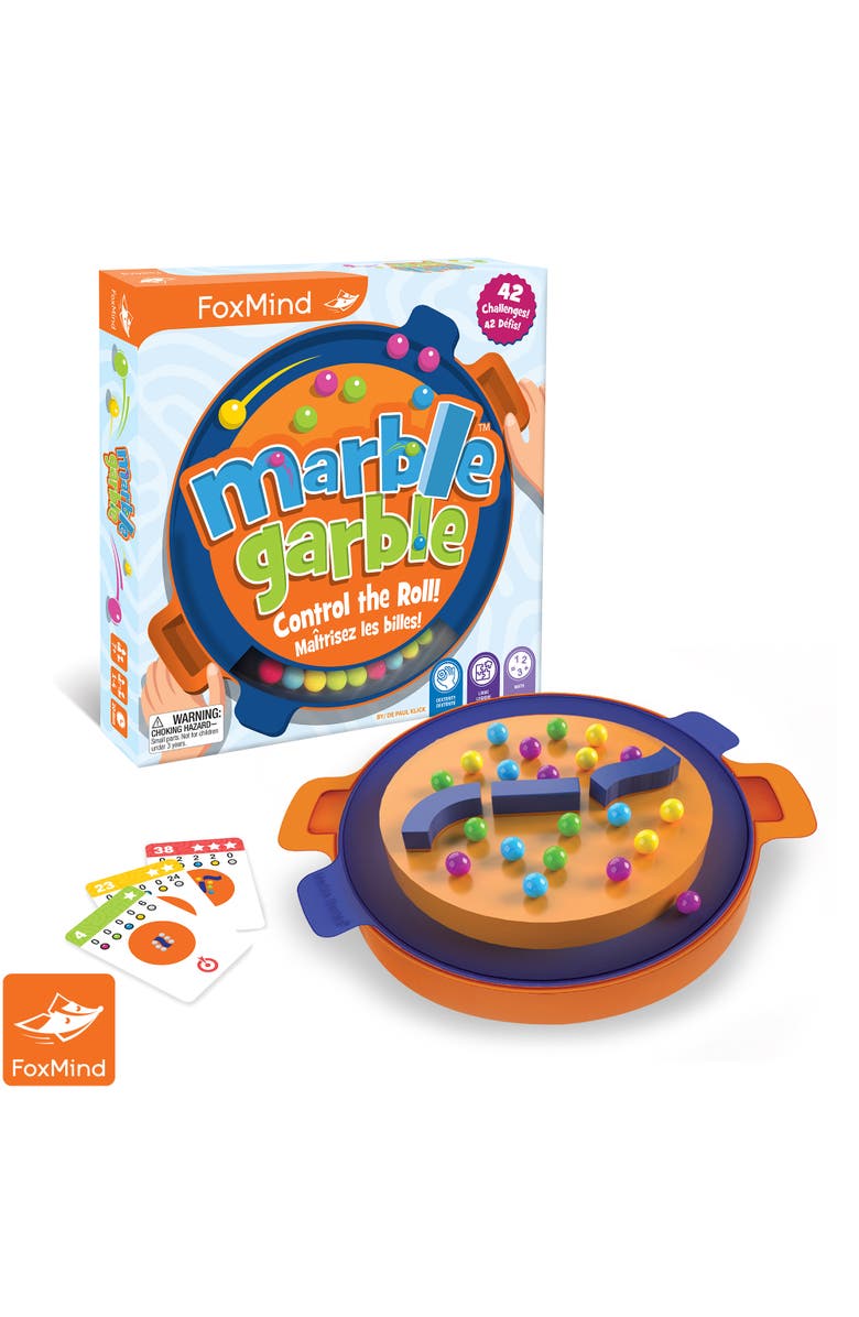 FoxMind Marble Garble Family Dexterity Game, Alternate, color, Multicolored