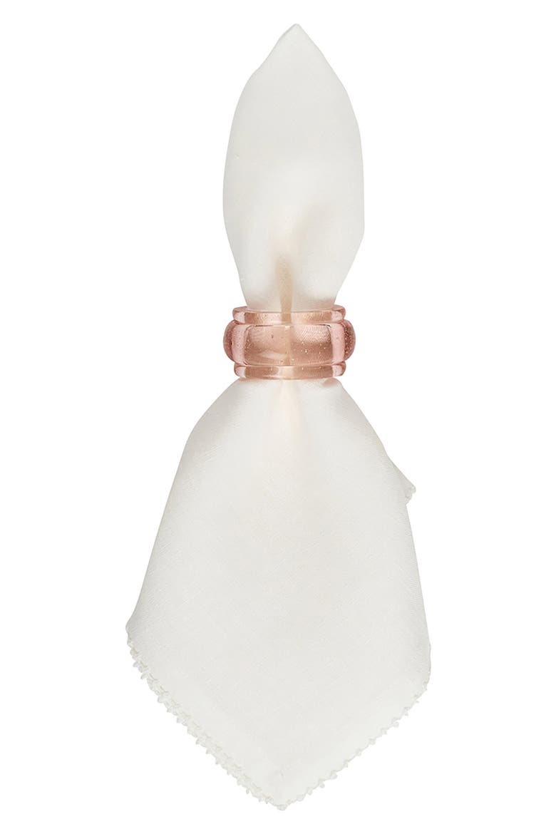 Provence Set of 4 Napkin Rings, Alternate, color, BLUSH