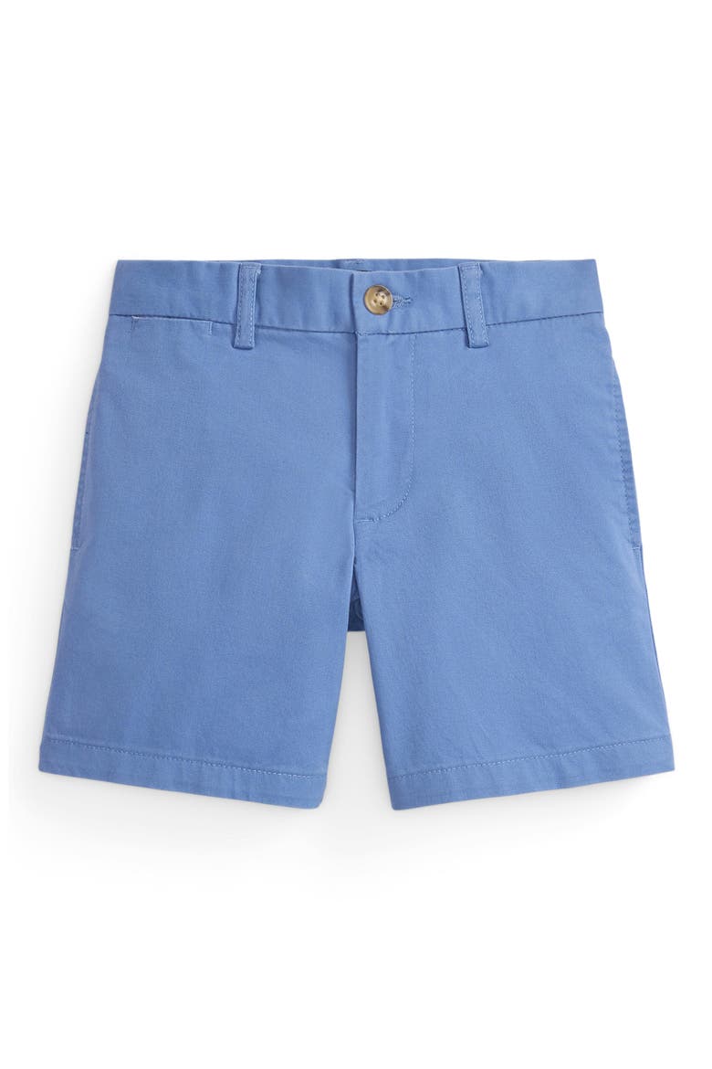 Kids' Preppy Stretch Twill Shorts, Main, color, NIMES BLUE