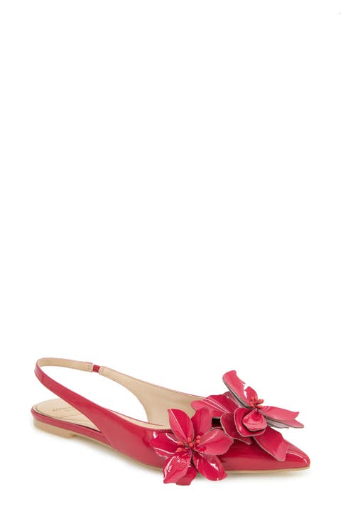Tayla Pointed Toe Slingback Flat (Women)