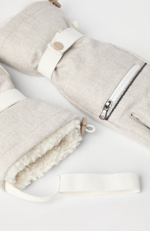 Brunello Cucinelli Mountain Gloves In Gray