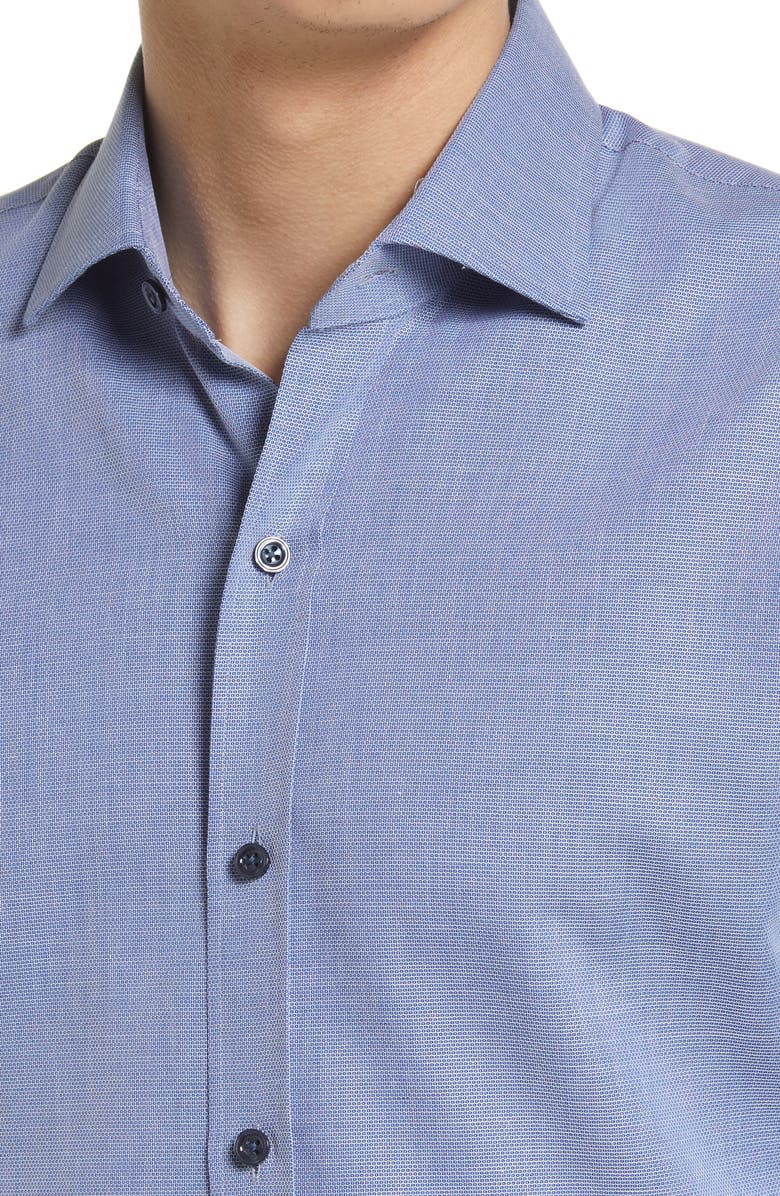 Ledbury Tailored Fit Micropattern Dress Shirt, Alternate, color, 