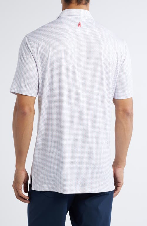 Johnnie-o Glidey Dot Print Prep-formance Golf Polo In Rouge Red